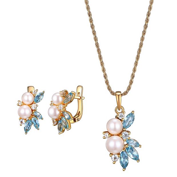 Kohl's pearl store necklace set