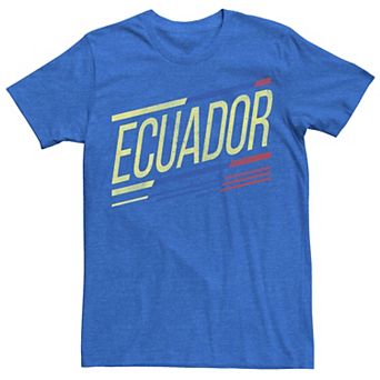 Men's Gonzales Ecuador Slanted Stripe Logo Tee