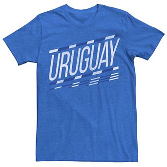 Men's Gonzales Uruguay Slanted Stripe Logo Tee
