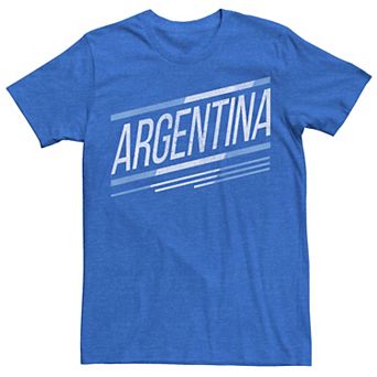 Men's Gonzales Argentina Slanted Stripe Logo Tee