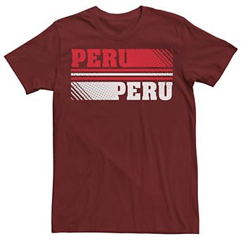 Men's Gonzales Peru Colorful Word Stack Tee