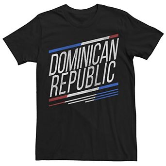 Men's Gonzales Dominican Republic Slanted Stripe Logo Tee