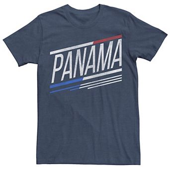 Men's Gonzales Panama Slanted Stripe Logo Tee
