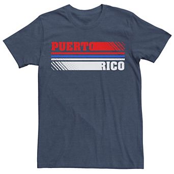 Men's Gonzales Puerto Rico Colorful Word Stack Tee