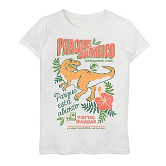 Girls Jurassic Park Spanish Opening Day Poster Tee