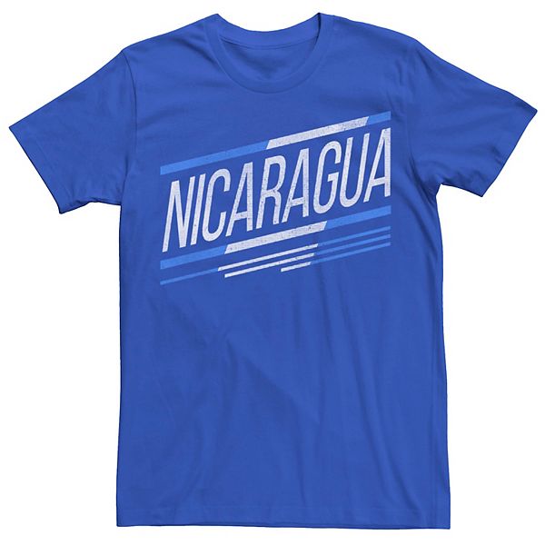 Men's Gonzales Nicaragua Slanted Stripe Logo Tee