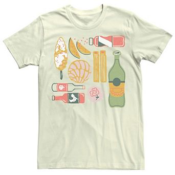 Men's Gonzales Los Escencials Food Amd Drink Grid Tee