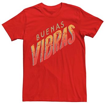 Men's Gonzales Buenas Vibras Orange Hue Text Tee