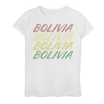 Girls' 7-16 Gonzales Stacked Bolivia Destination Tee