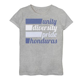 Girls' 7-16 Gonzales Honduras Unity Text Tee