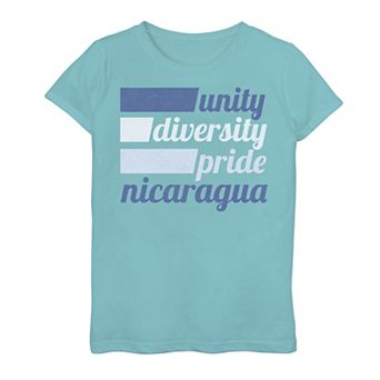 Girls' 7-16 Gonzales Nicaragua Unity Text Tee