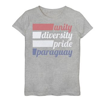 Girls' 7-16 Gonzales Paraguay Unity Text Tee