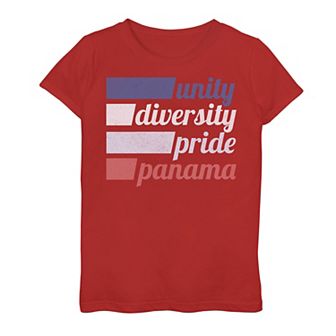 Girls' 7-16 Gonzales Panama Unity Text Tee