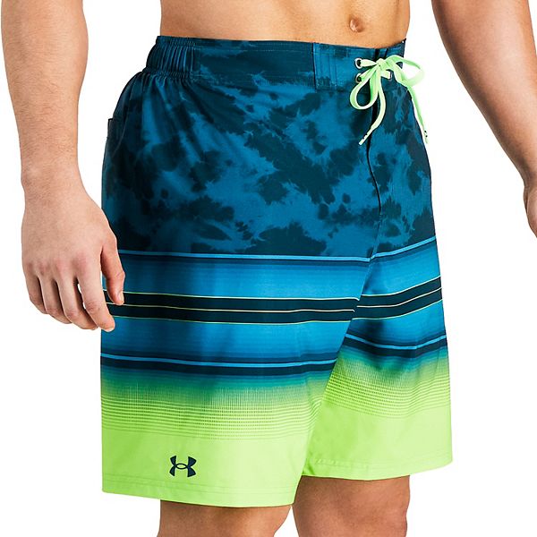 Uitvoerbaar Zorgvuldig lezen Kan weerstaan Men's Under Armour Tie-Dye Gradient Striped Swim Shorts