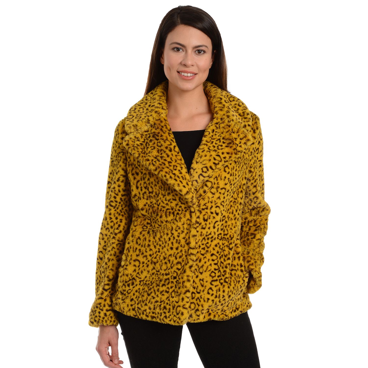 kohls leopard coat