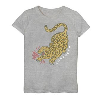 Girls' Gonzales Guerrero Jaguar Tattoo Style Sketch Tee
