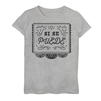 Girls' Gonzales Si Se Puede Red Plaque Tee