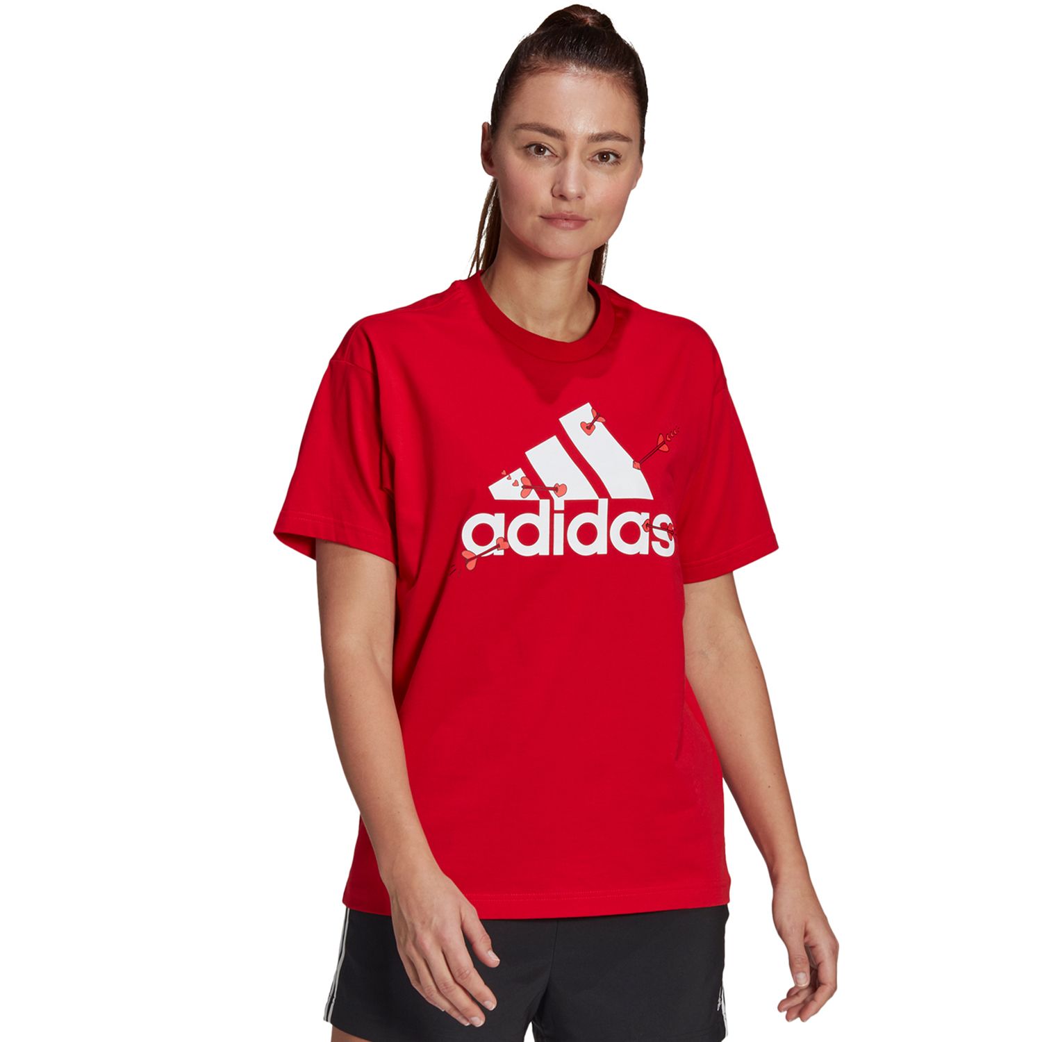 red adidas tshirt