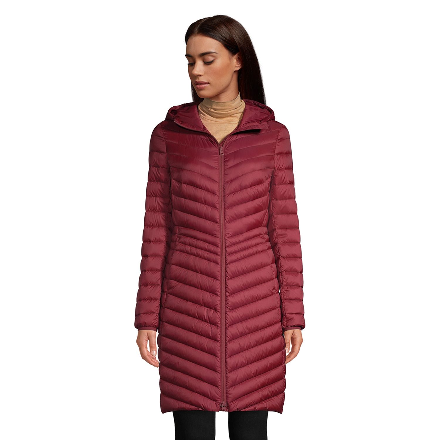 women's ultralight down hooded coat