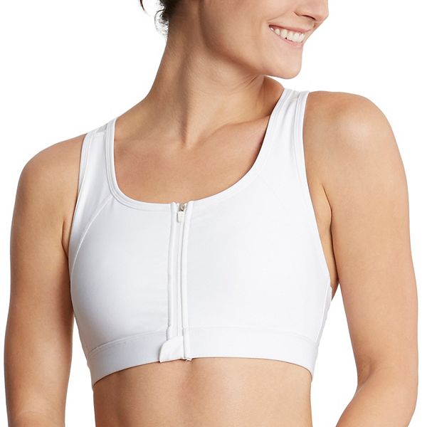 Jockey Sport® Zip-Front High-Impact Sports Bra