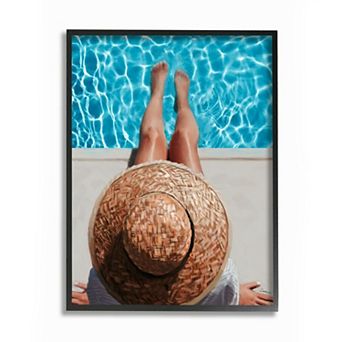 Stupell Home Decor Summer Poolside Lounge Women's Fashion Accessories Wall Art