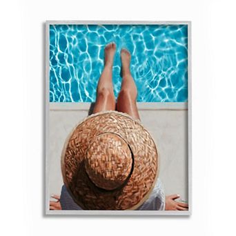 Stupell Home Decor Summer Poolside Lounge Women's Fashion Accessories Wall Art