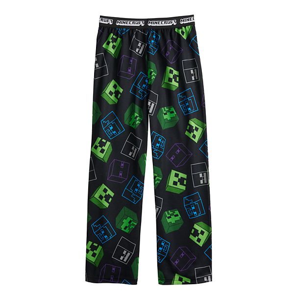 Boys 4 16 Minecraft Night Scene Pajama Pants in Regular Husky