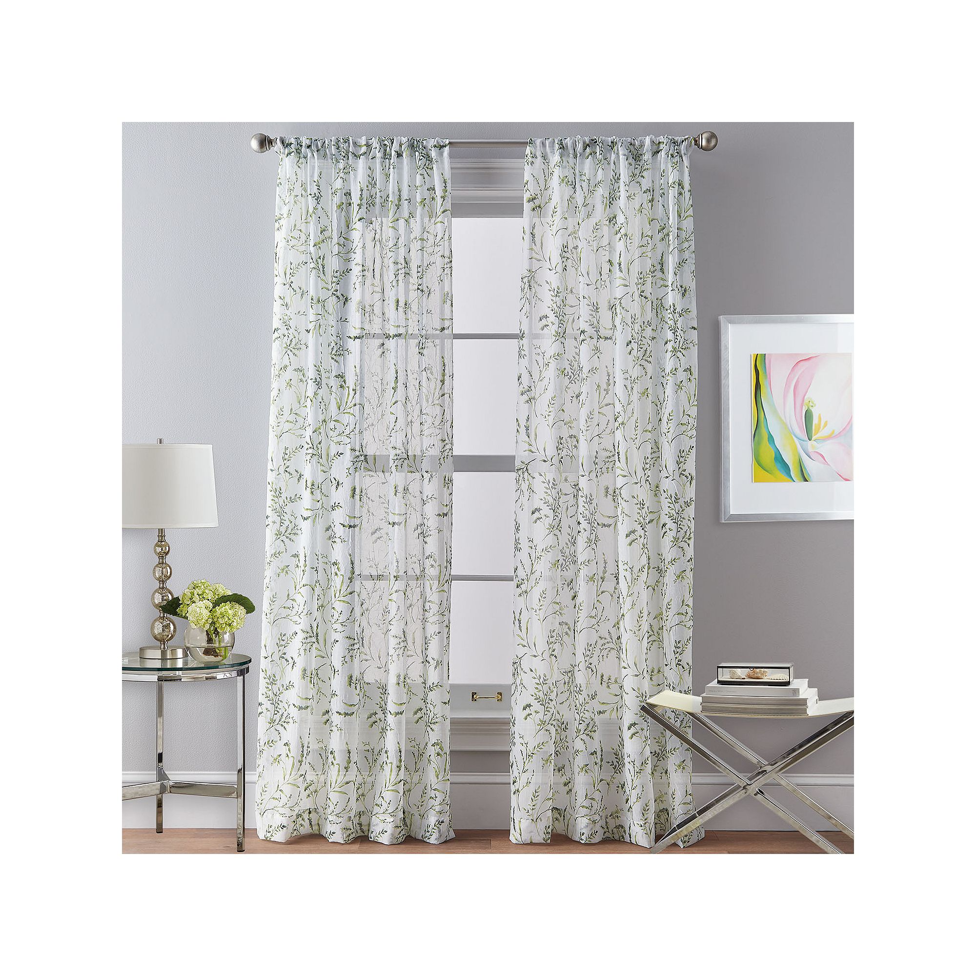 CHF Santa Barbara Window Curtain, Green
