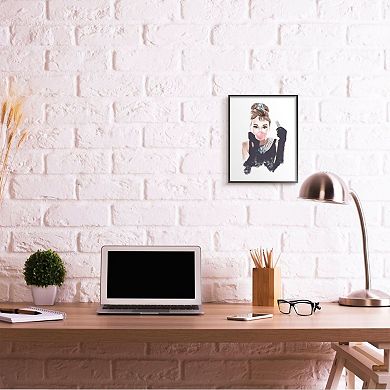 Stupell Home Decor Breakfast at Bubblegum Famous Fashion Icon Portrait Wall Art