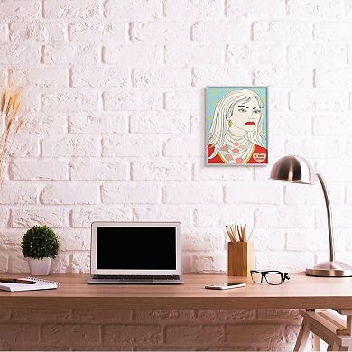 Stupell Home Decor Women's Fashion Accessory Portrait Space Theme Jewelry Wall Art