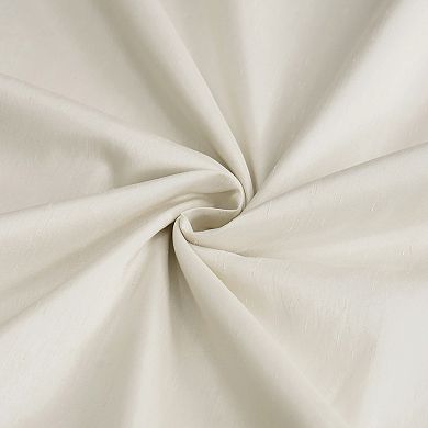 EFF Ruched Vintage Textured Faux Dupioni Silk Window Curtain