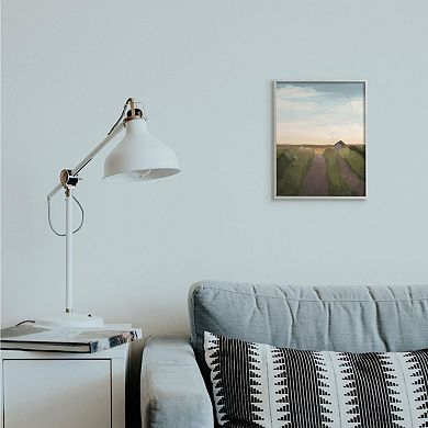 Stupell Home Decor Subtle Vineyard Landscape with Ombre Skyline Wall Art