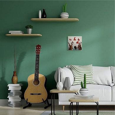 Stupell Home Decor Holiday Whack an Elf Christmas Reindeer Humor Wall Art