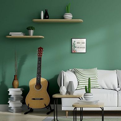 Stupell Home Decor Floral Motivational Quote Don't Take for Granted Phrase Wall Art