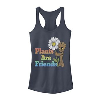 Juniors' Marvel Groot Plants Are Friends Floral Tank Top