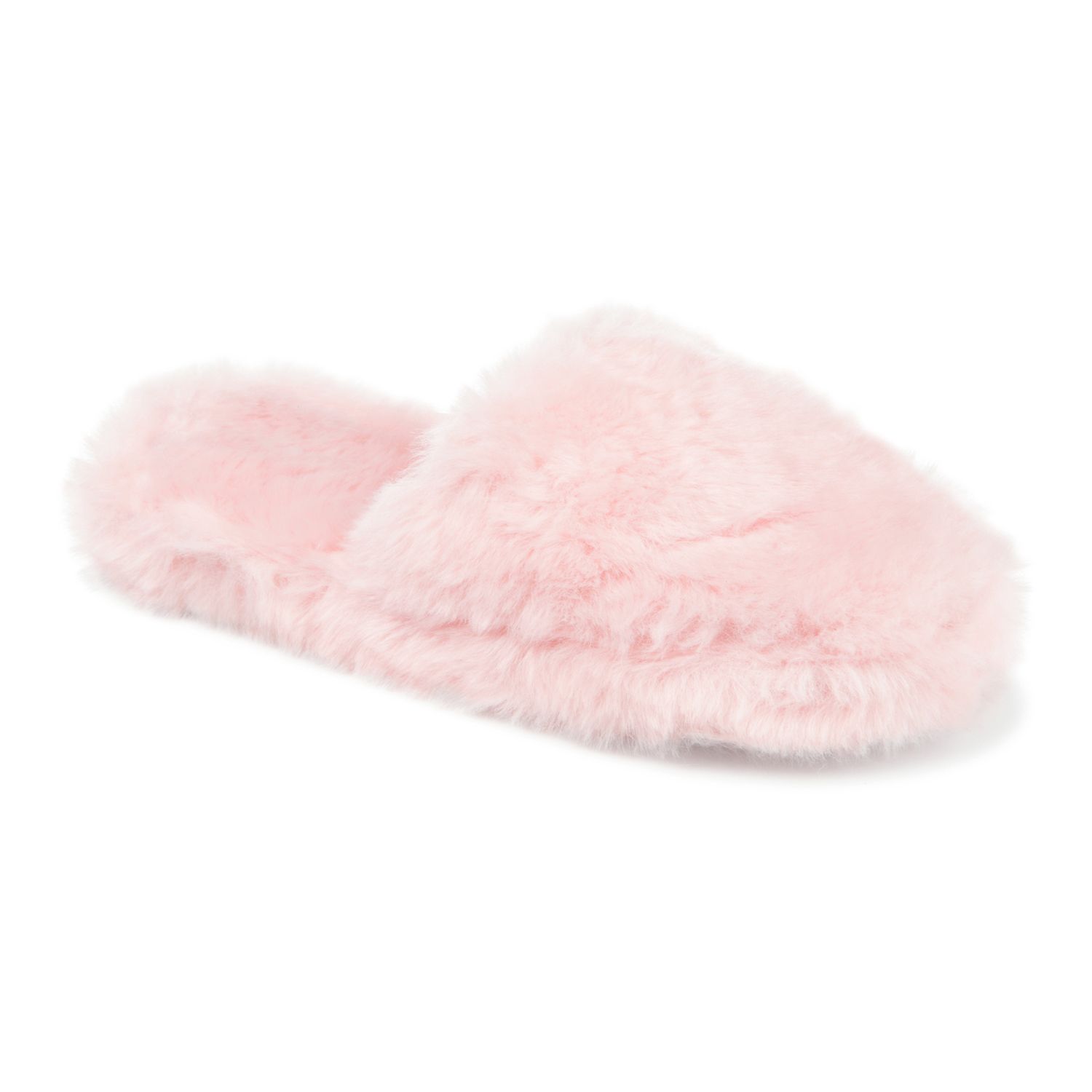 ladies pink fluffy slippers