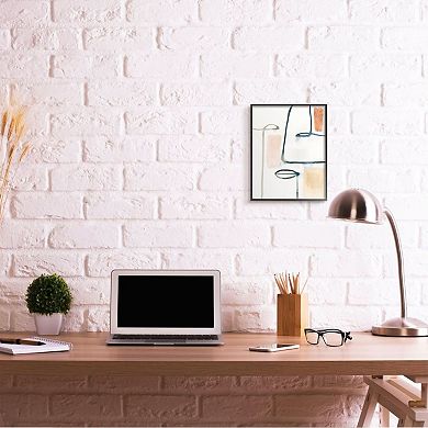Stupell Home Decor Color Block Facial Features Abstract Wall Art