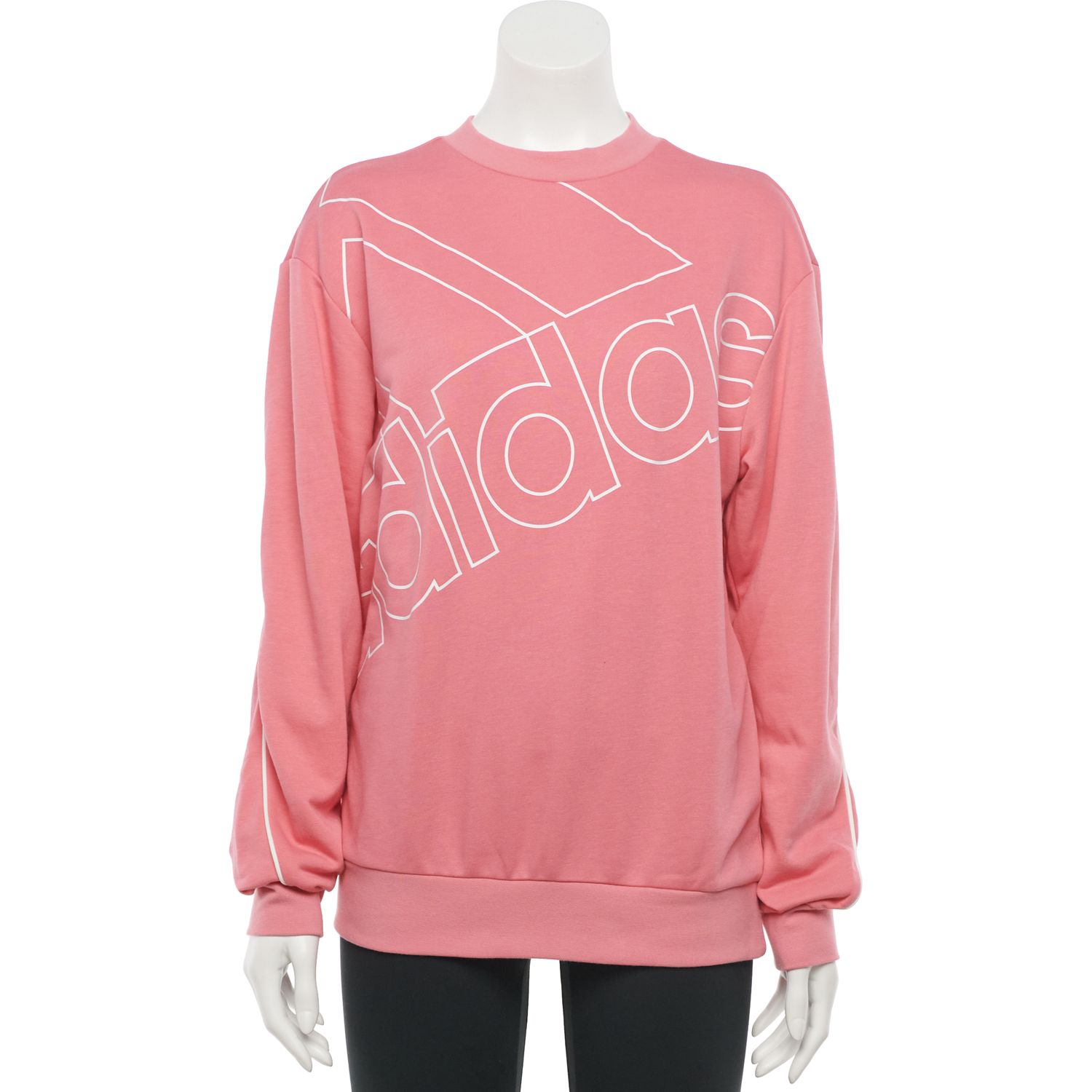pink and white adidas outfit