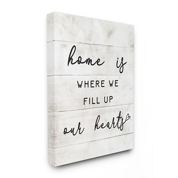 Stupell Home Decor Is Where We Fill Up Our Hearts Canvas Wall Art - Stupell Home Decor Kohls