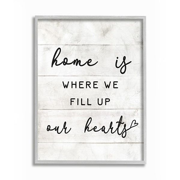 Stupell Home Decor Is Where We Fill Up Our Hearts Wall Art - Stupell Home Decor Kohls
