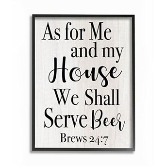 Stupell Home Decor My House Serves Beer Wall Art