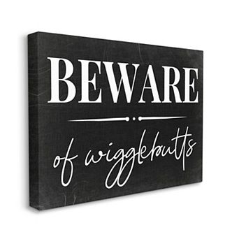 Stupell Home Decor Beware of Wigglebutts Canvas Wall Art