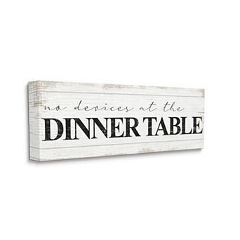 Stupell Home Decor No Devices at Dinner Table Canvas Wall Art