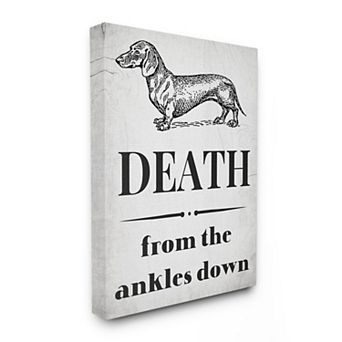 Stupell Home Decor Funny Dachshund Dog Canvas Wall Art