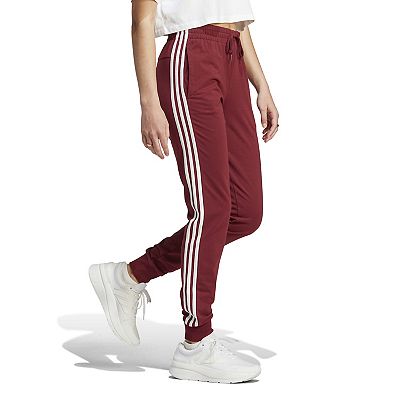 Women s adidas Essential 3 Stripe Single Jersey Pants