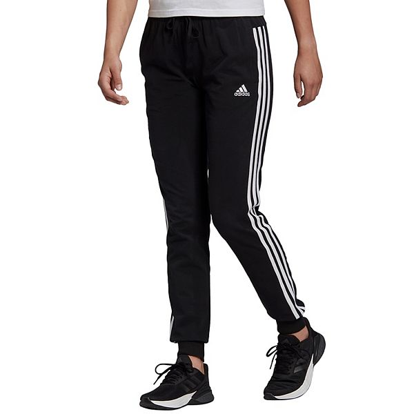 Women's adidas Essential 3-Stripe Single Jersey Pants