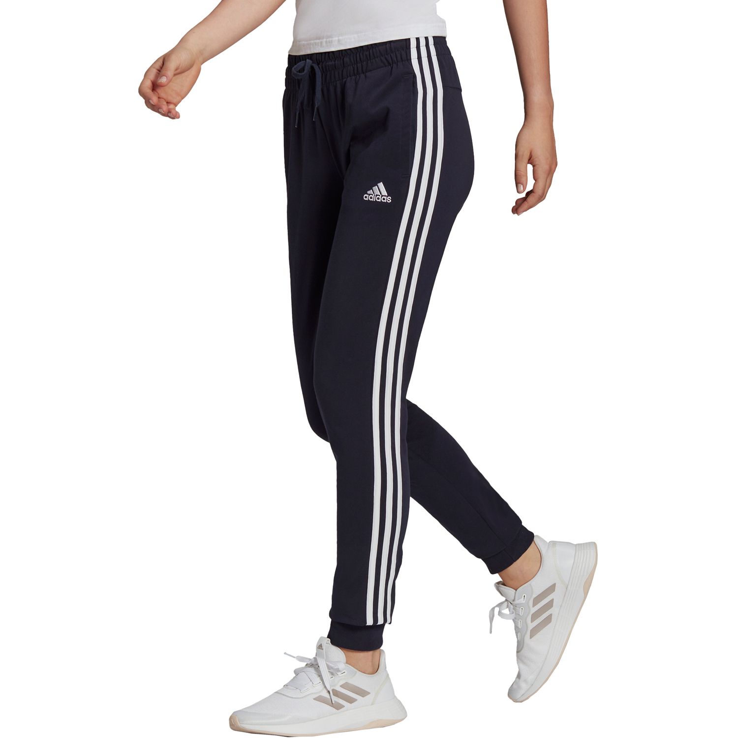 Adidas Kohls White Sweatpants Shop Adidas Women's Essentials High