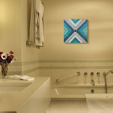 Stupell Home Decor Geometric Tile Canvas Wall Art