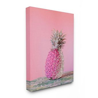 Stupell Home Decor Glam Glitter Pineapple Canvas Wall Art