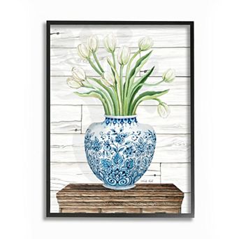 Stupell Home Decor Fresh Tulips Framed Wall Art